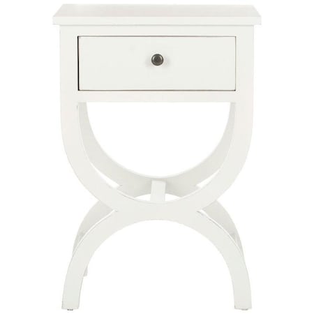 Safavieh Maxine Accent Table- Shady White - 26.75 x 15 x 18 in. AMH6608A
